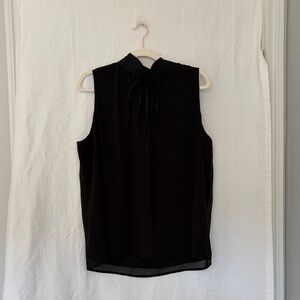 Karl Lagerfeld Black Sleeveless Blouse